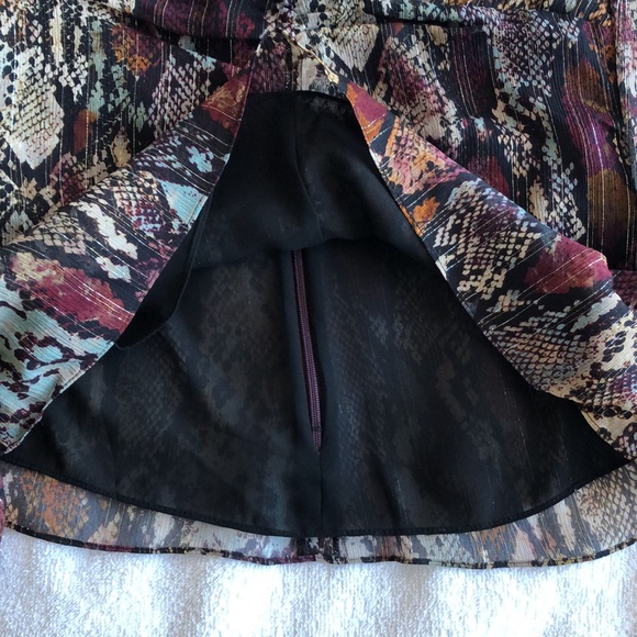 Rebecca Taylor Watercolour Snake V-Neck Top Blouse Size 4 - Picture 14 of 14